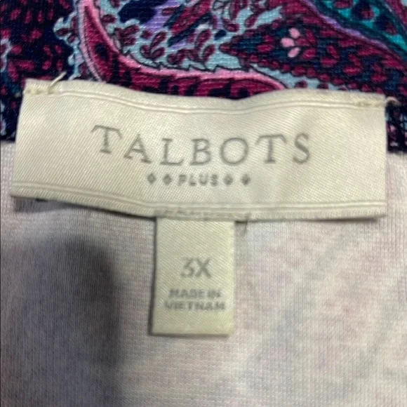 Talbots Elegant Paisley Patterned Skirt - Size 3X - Picture 3 of 5